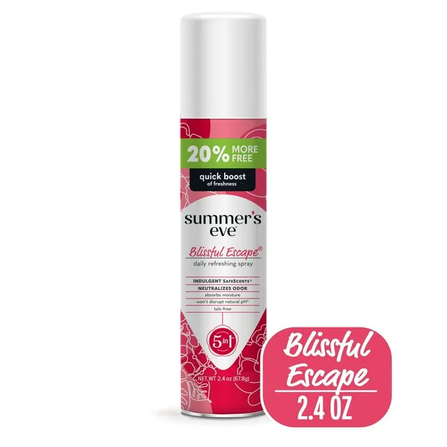 Summer's Eve Blissful Escape Daily Refreshing Feminine Spray, 2.4 oz | Walmart (US)