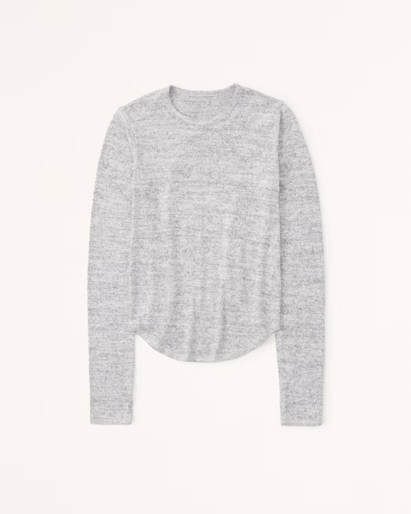 Long-Sleeve Cozy Skimming Top | Abercrombie & Fitch (US)