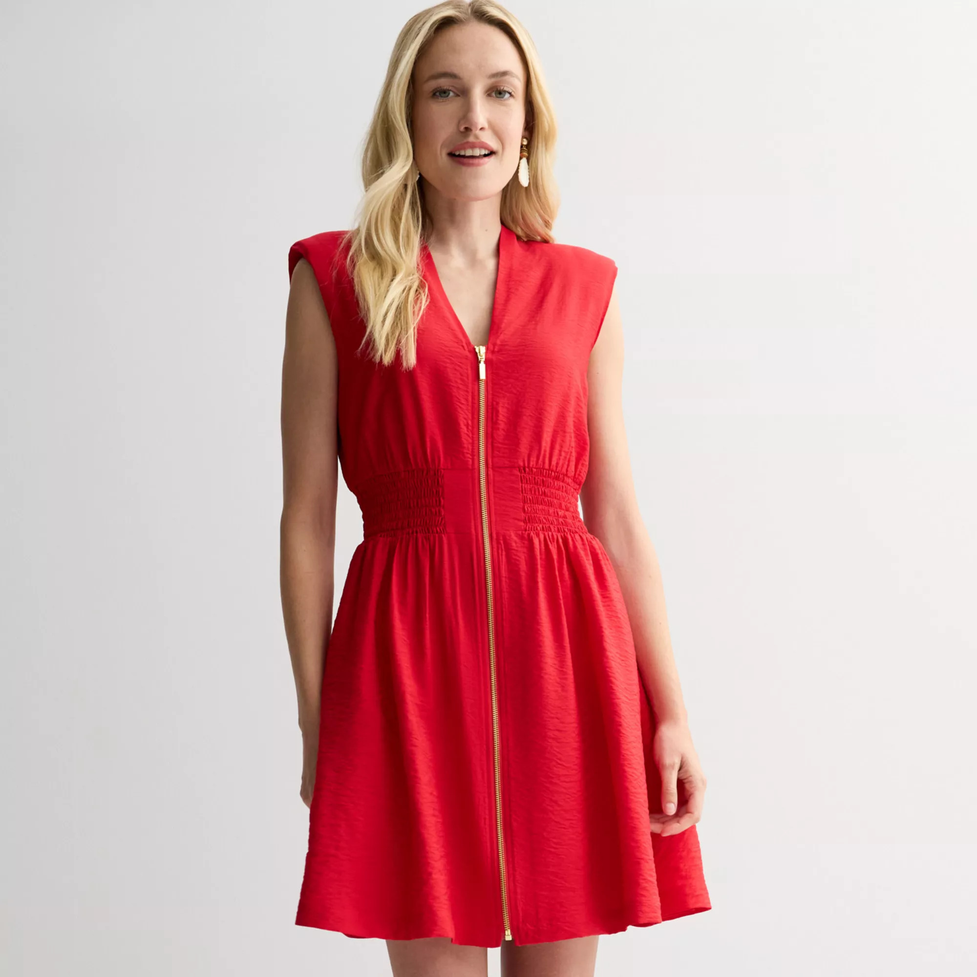 Women's Nine West Zip Front Mini Dress | Kohl's