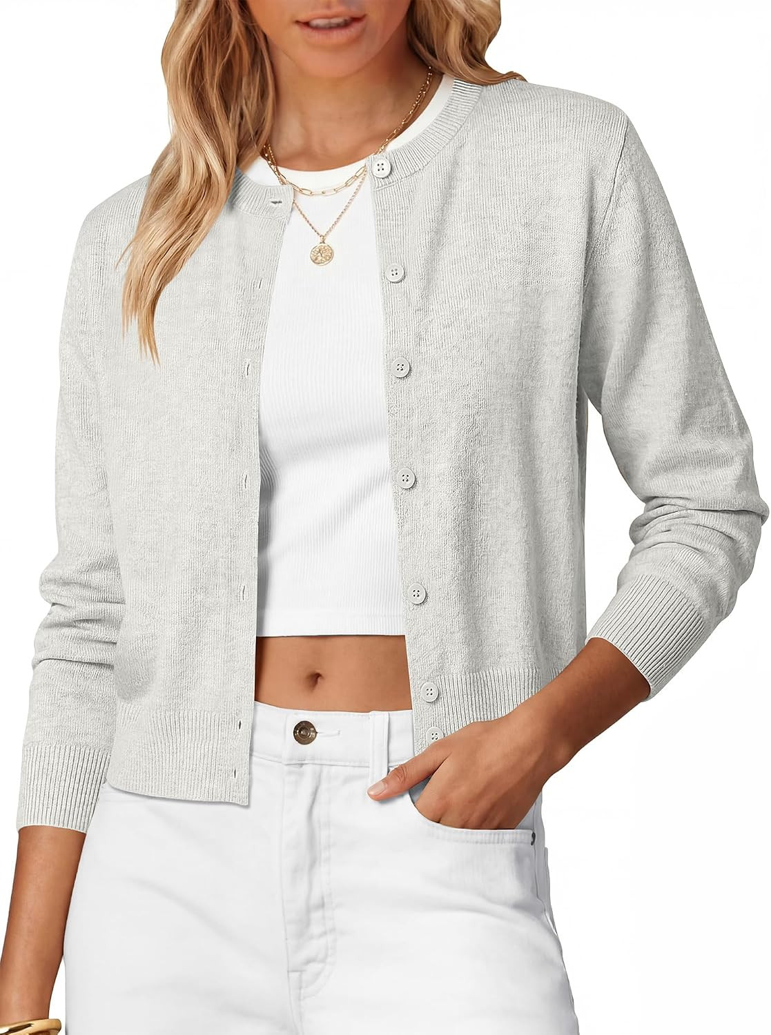 ANRABESS Cardigan Sweaters for Women Button Up 2026 Fall Outfits | Amazon (US)