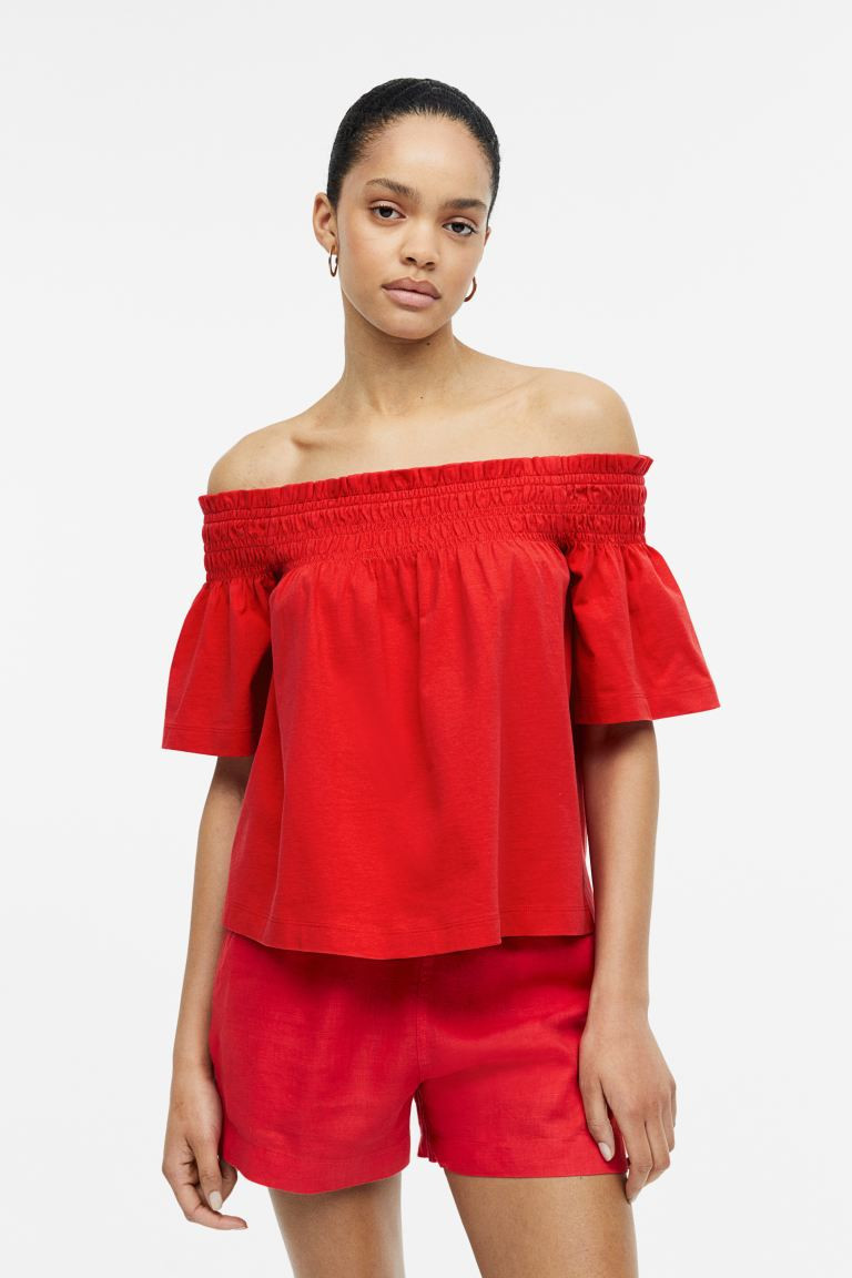 Off-the-shoulder Jersey Top | H&M (US + CA)