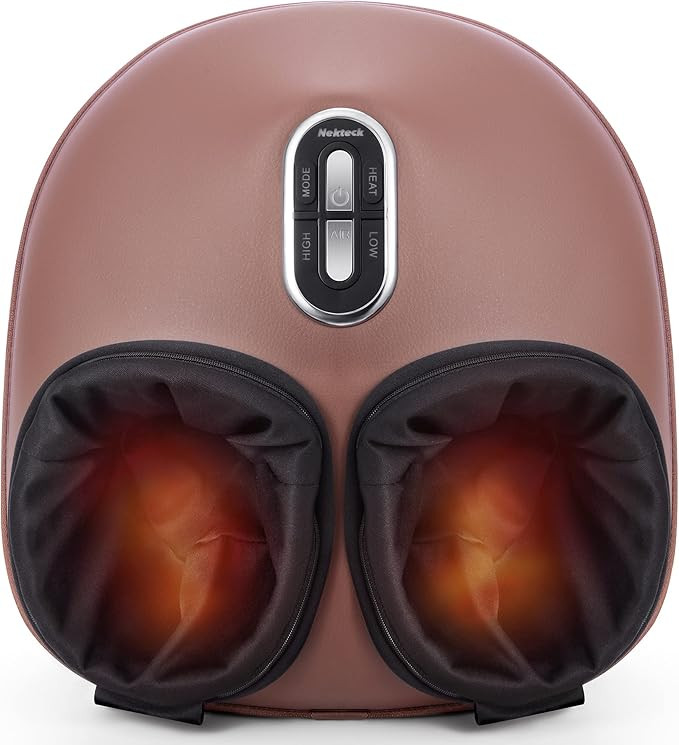 Nekteck Shiatsu Foot Massager Machine with Soothing Heat, Deep Kneading Therapy, Air Compression,... | Amazon (US)