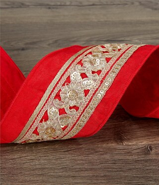 Southern Living Holiday Decor Collection 4" Embroidered Decorative Ribbon | Dillard's | Dillard's