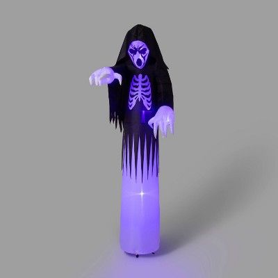 12&#39; LED Inflatable Flickering Ghost Reaper Halloween Decoration - Hyde &#38; EEK! Boutique&#8... | Target