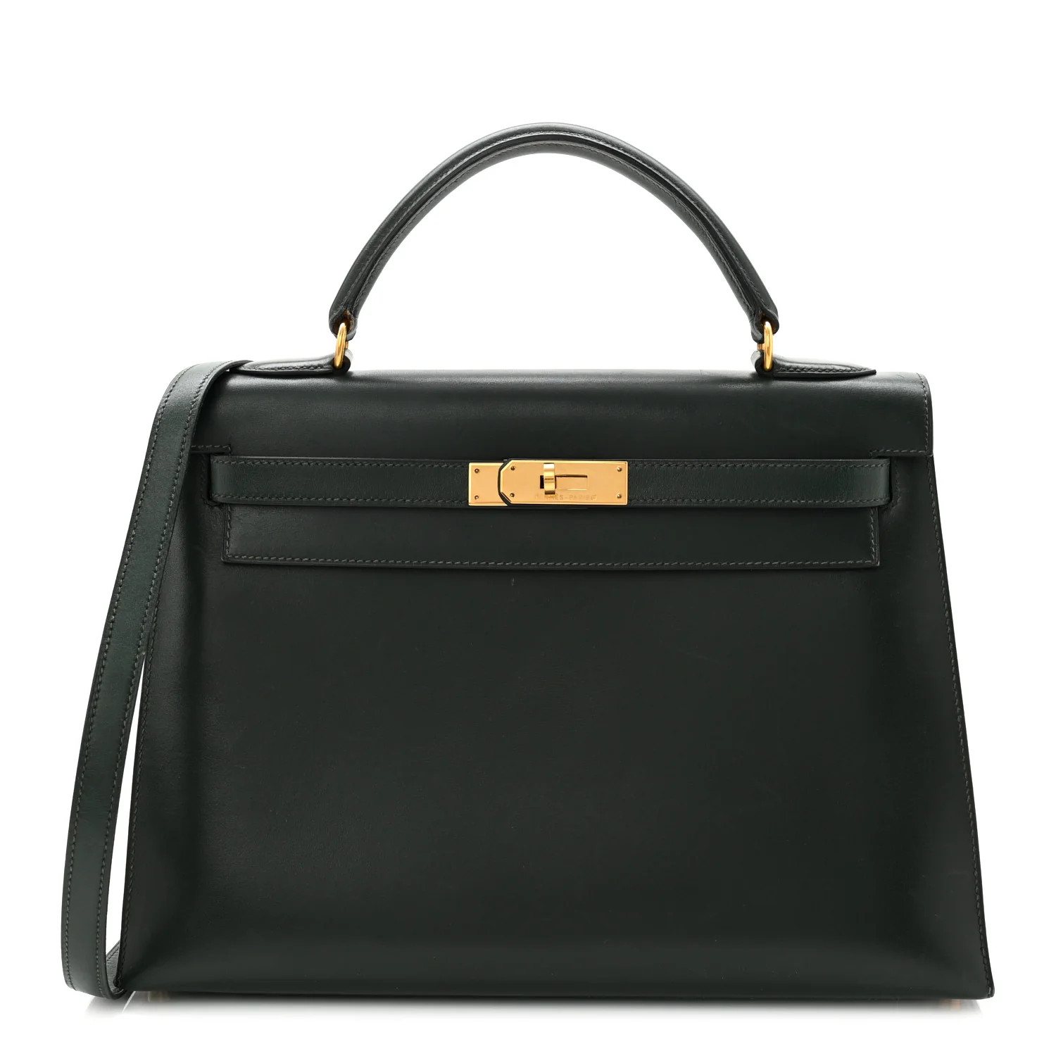 Box Kelly Sellier 32 Vert Fonce | FASHIONPHILE (US)