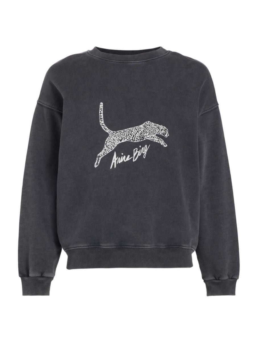Spencer Cotton Leopard Sweatshirt | Saks Fifth Avenue