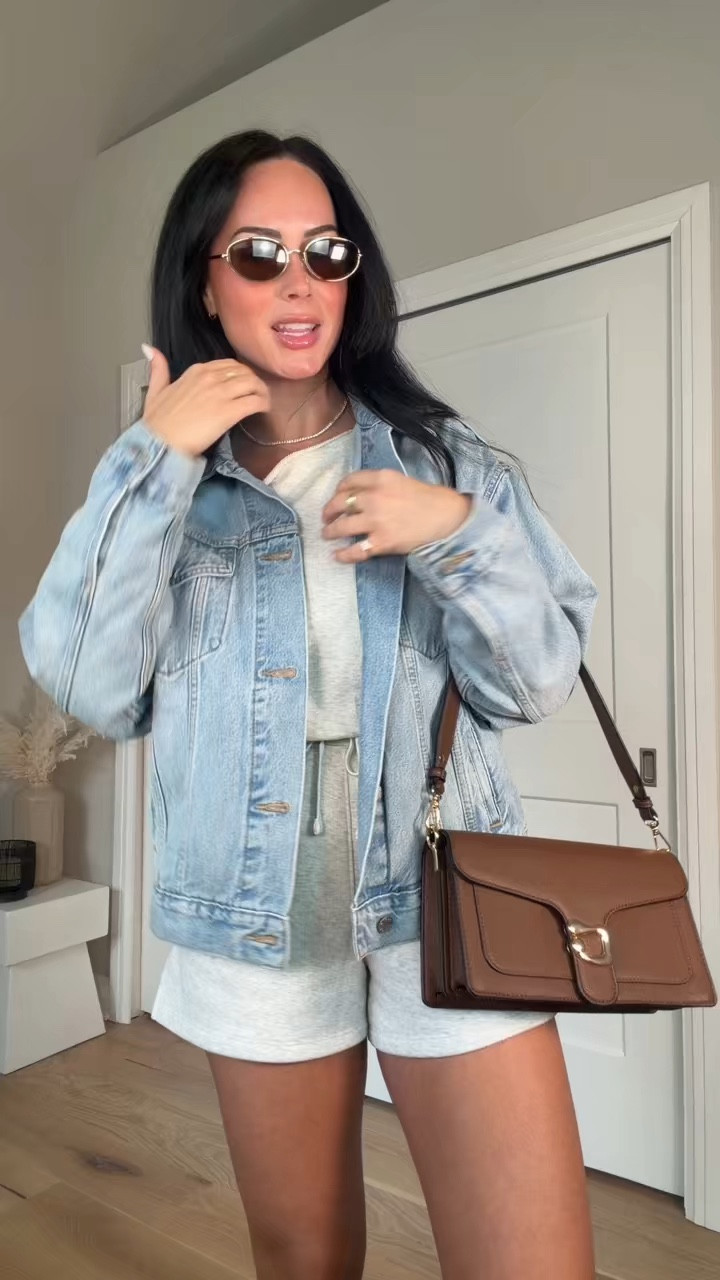 Comfy but super cute outfit 😍 perfect for brunch or errands ✨ I will have my outfit details on my LTK in the outfit inspo section. 

My sizing 5’7, 145lbs, 32dd
I’m wearing a size small romper, size medium denim jacket 

#LTKootd #LTKActive #LTKSpringSale