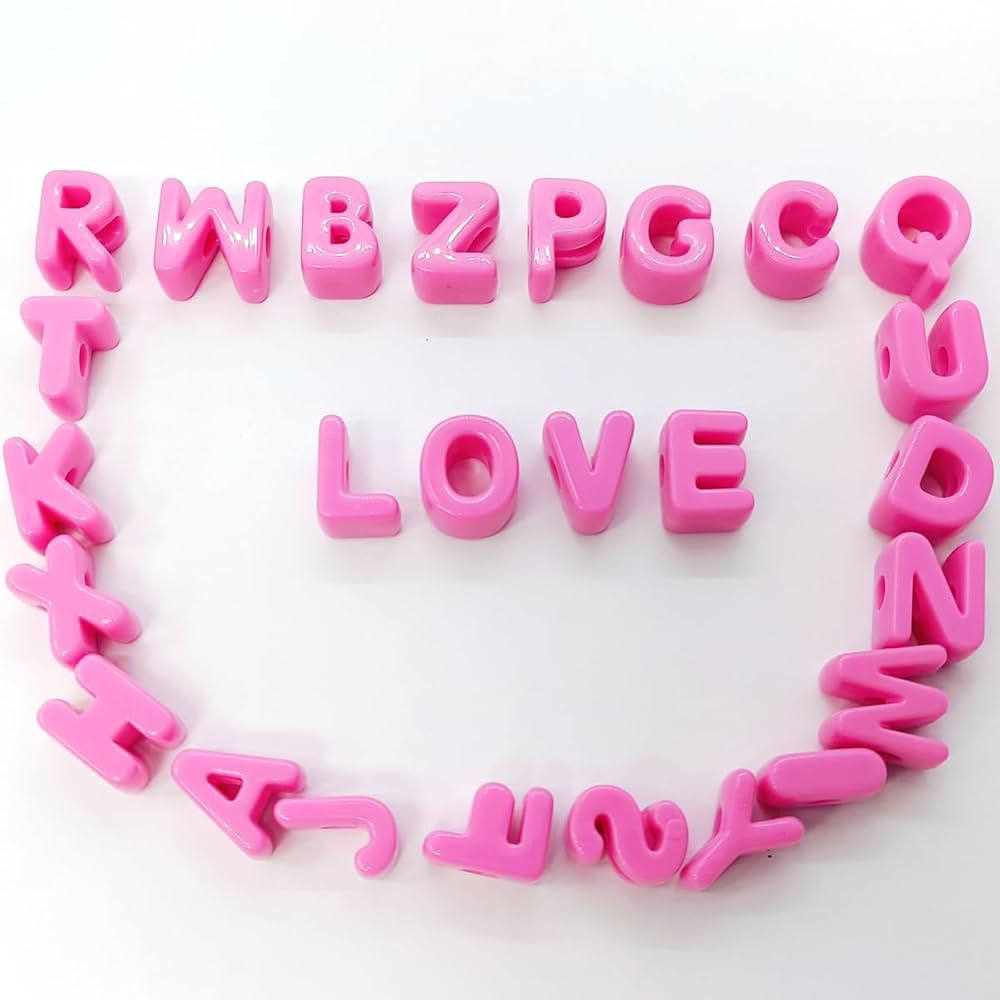 26 Large 6mm Hole Letter Beads, 20mm Beads A to Z,for DIY Jewelry Making Kit Friendship Bracelet ... | Amazon (US)