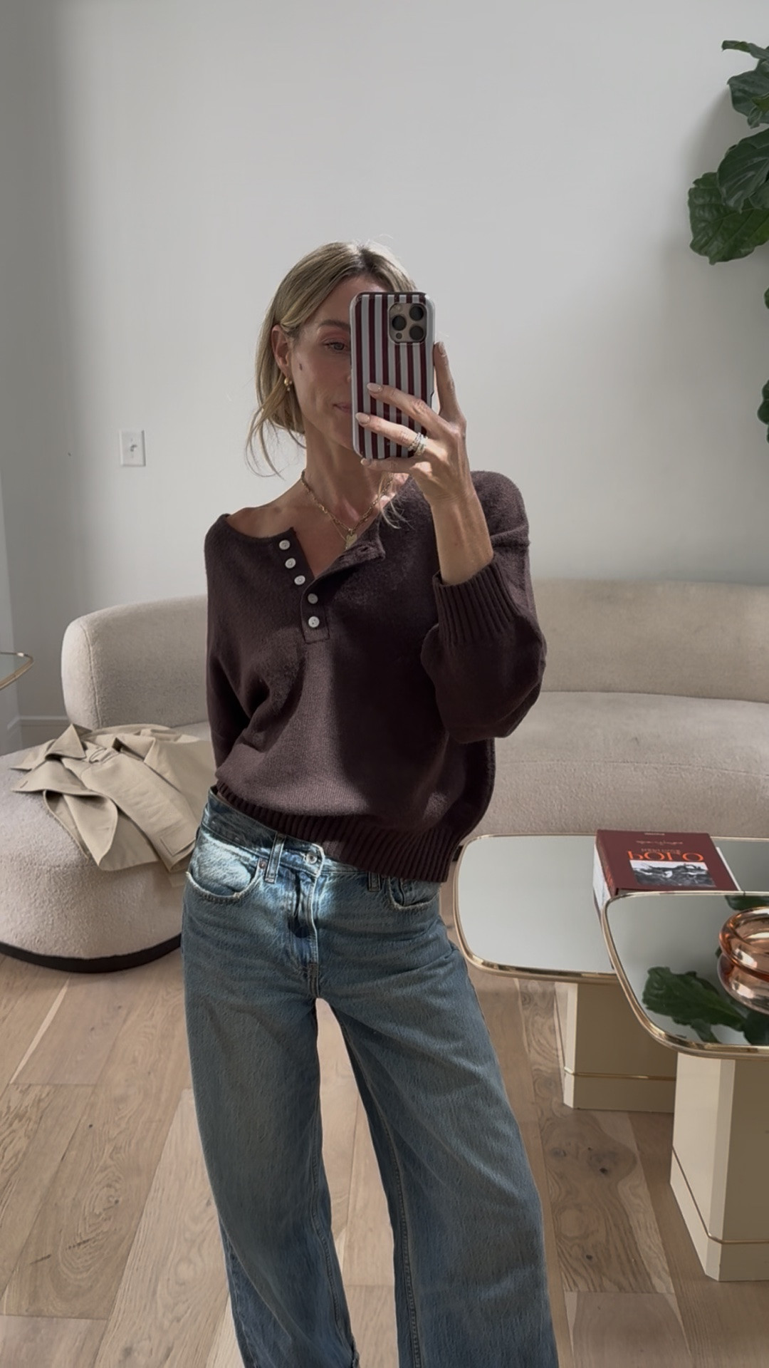 gonna be livin in this henley knit for fall🤎 currently $72!

#LTKootd #LTKdayinmylife #LTKgrwm