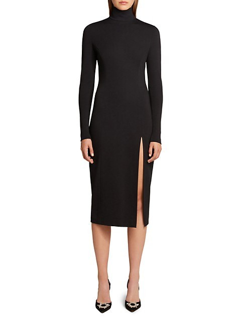 Wolford x Amina Muaddi Fitted Midi-Dress | Saks Fifth Avenue