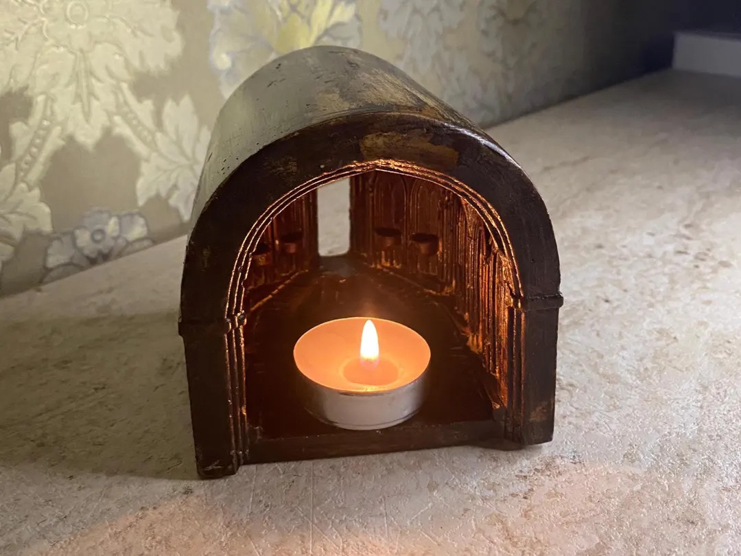 Gothic Archway Candle Holder: Handmade Concrete Cathedral Decor | Etsy (US)