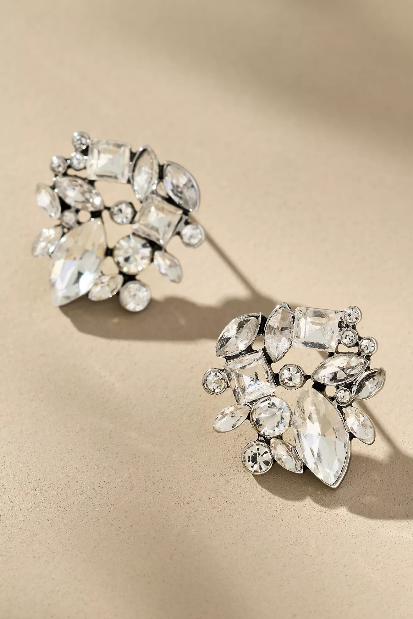 Mixed Crystal Stone Post Earrings | Anthropologie (US)