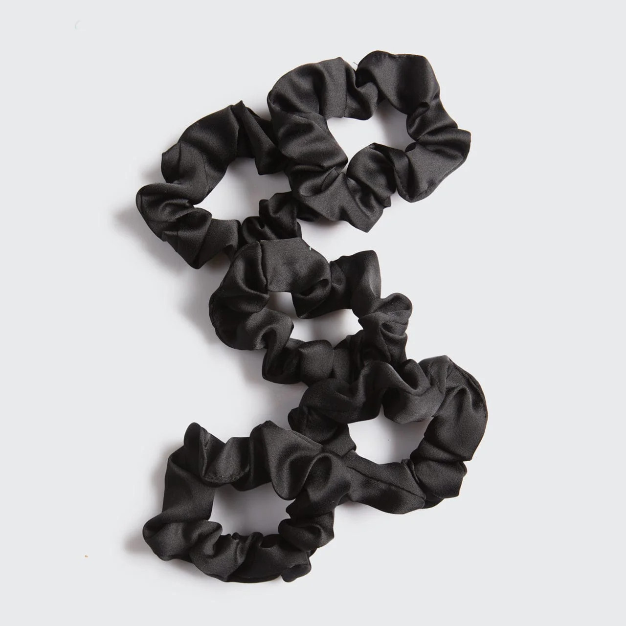 Satin Sleep Scrunchies - Black | Kitsch