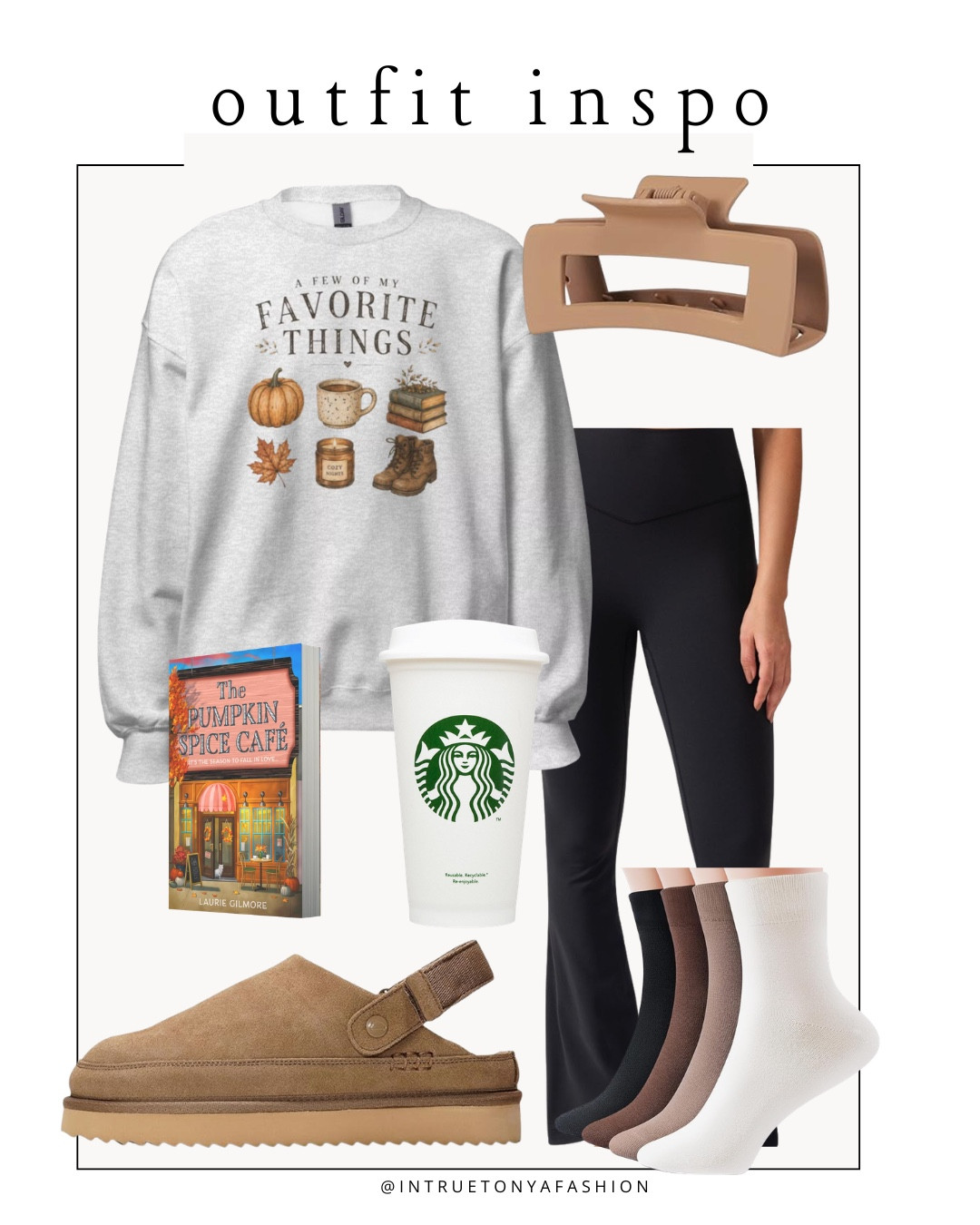 Fall outfit idea — fall graphic crewneck sweatshirt, flared leggings, clogs, and crew socks 




Oversized sweatshirt
Fall sweater
Fall sweater outfits
 Cozy fall outfits 
Fall outfit inspo
Autumn outfits
Casual fall outfits
Fall leggings outfit 
Flared legging outfit

#LTKootd #LTKSaleAlert #LTKPetite
