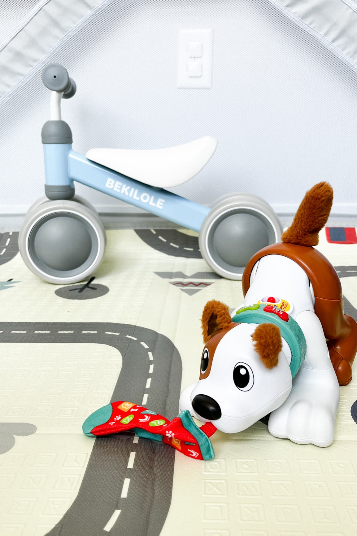 We are loving our giant play pen and fun road map/hot air balloon reversible play mat for keeping lil bro safe, while also giving him plenty of room to roam and play 🙌

#LTKKids #LTKFamily #LTKBaby