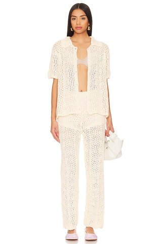 Line & Dot Poppie Top in Taupe from Revolve.com | Revolve Clothing (Global)