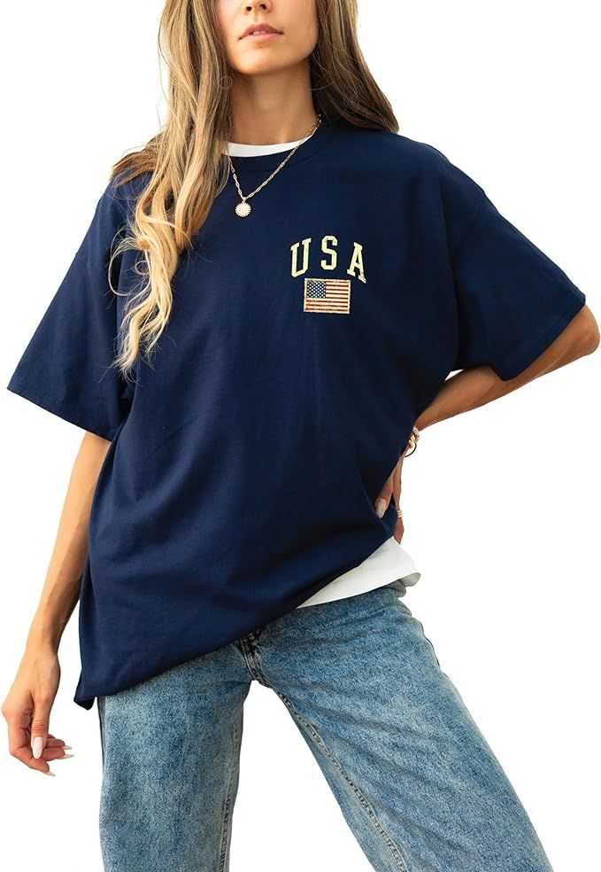 SoGoodKids Pocket Size USA Shirt - Retro USA T-Shirt - Minimalist USA Outfit - 4th of July - Memo... | Amazon (US)