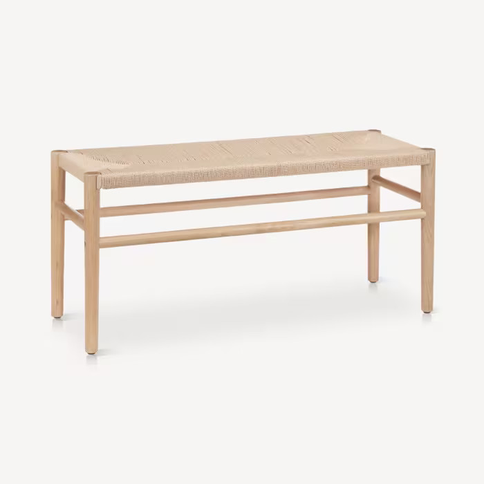 Natural Woven Bench | Bouclair
