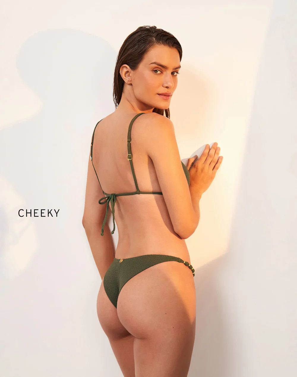 Firenze Beads Bottom - Evergreen | ViX Swimwear