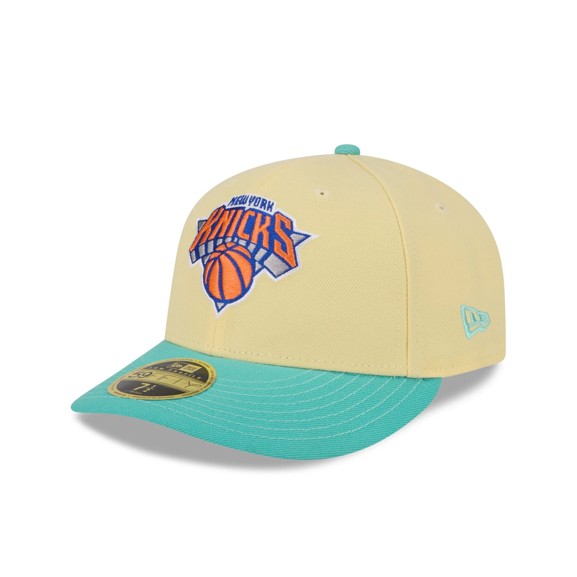 New York Knicks Soft Yellow Low Profile 59FIFTY Fitted Hat | New Era (US)