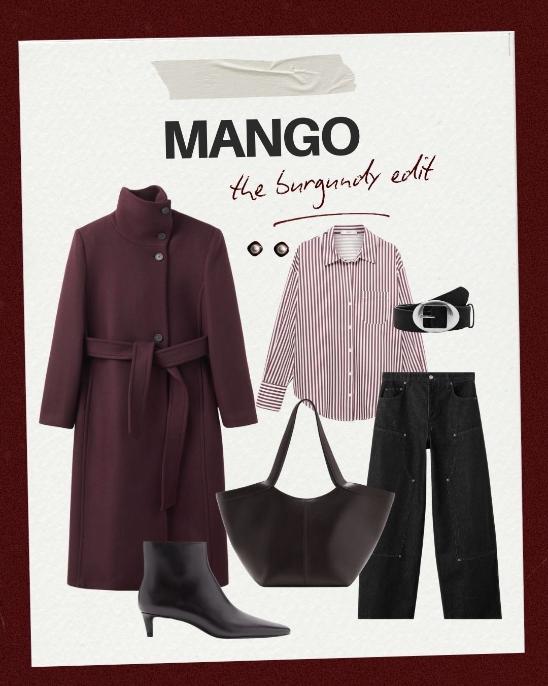 Burgundy is having a moment and here is my Burgundy Edit from Mango 🤍

#LTKootd #LTKHoliday #LTKGiftGuide