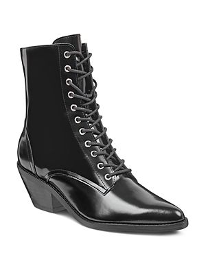 Marc Fisher Ltd. Women's Bowie Leather Lace Up Booties | Bloomingdale's (US)
