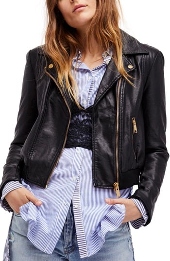 Women's Free People Modern Faux Leather Bomber Jacket | Nordstrom