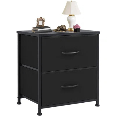 Nightstand Small Dresser With 2 Fabric Drawers Side Tables Bedroom End Table Bedside Storage Furniture For 20 Inch Tall Night Stand For Entryway, Coll | Wayfair North America