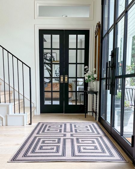 My affordable luxe for less entryway rug from Walmart is still in stock in larger sizes and on sale! Would be so pretty for a dining room as well!

#LTKstyletip #LTKhome #LTKsalealert