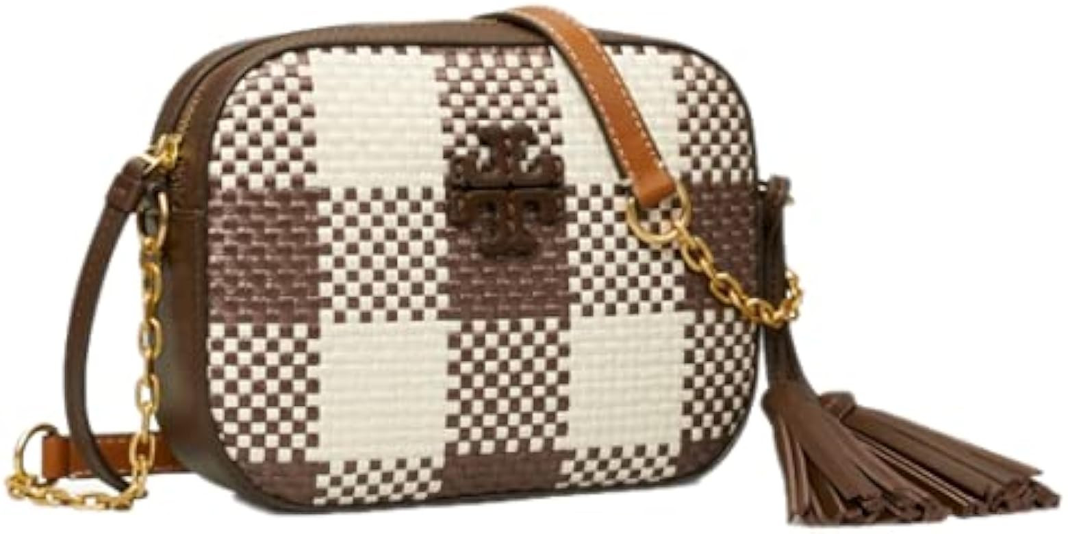 Tory Burch Women's Mcgraw Woven Plaid Camera Bag | Amazon (CA)