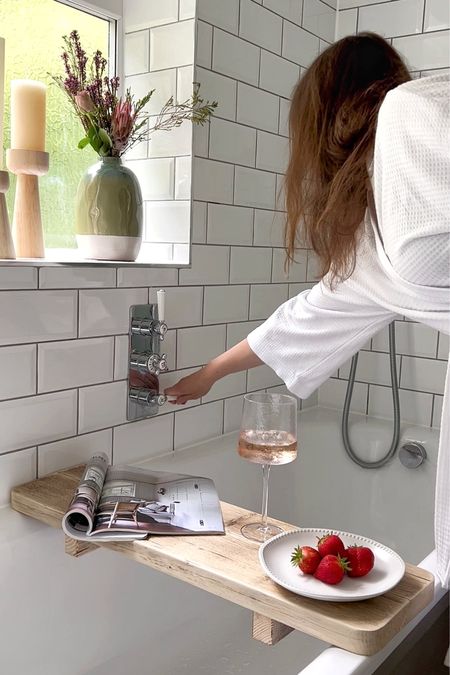 Bathroom accessories for a relaxing bedtime routine including a spa like waffle robe, hammered wine glasses and vases and candles

#LTKGift (“Entry”)



#LTKeurope #LTKGiftGuide #LTKhome