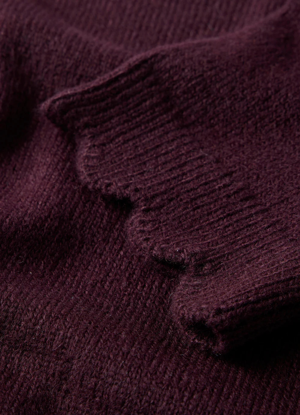 Burgundy Scallop Knit Top | Mint Velvet