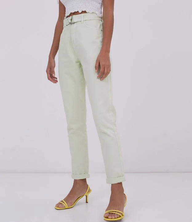 Calça em Sarja Mom Sarja com Cinto - Lojas Renner | Lojas Renner (BR)