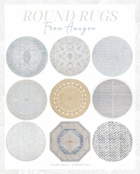Round Rugs from Amazon

Amazon rugs, Amazon round rug, round rug, affordable rug, 6’ round wool rug, bedroom rug, living room rug, kitchen rug, striped area rug, 8’ round rug, jute rug, 7’1” octagon rug, round area rug, washable rug, distressed wool area rug, foyer rug, coastal home decor, coastal rugs, Amazon coastal rugs, Amazon dining room rugs, rugs for round dining table, blue & white rugs, beach house rugs, circular rugs, capitola rugs, pottery barn rugs on Amazon, light gray rugs, neutral rugs, ruggable rugs, light blue rugs, octagon rugs, affordable rugs 

#LTKHome #LTKFindsUnder50 #LTKFindsUnder100