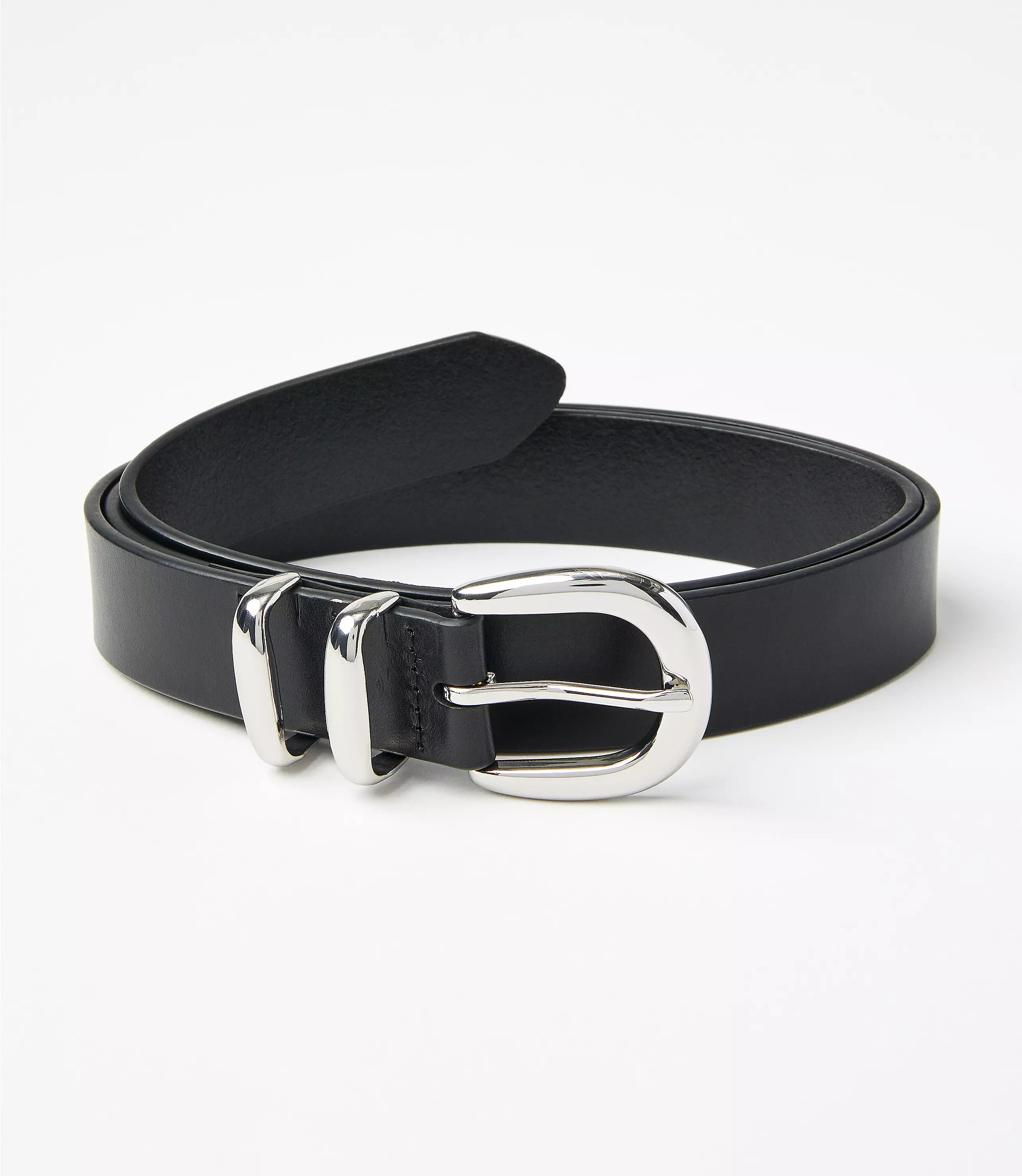 Metal Keeper Leather Belt | LOFT
