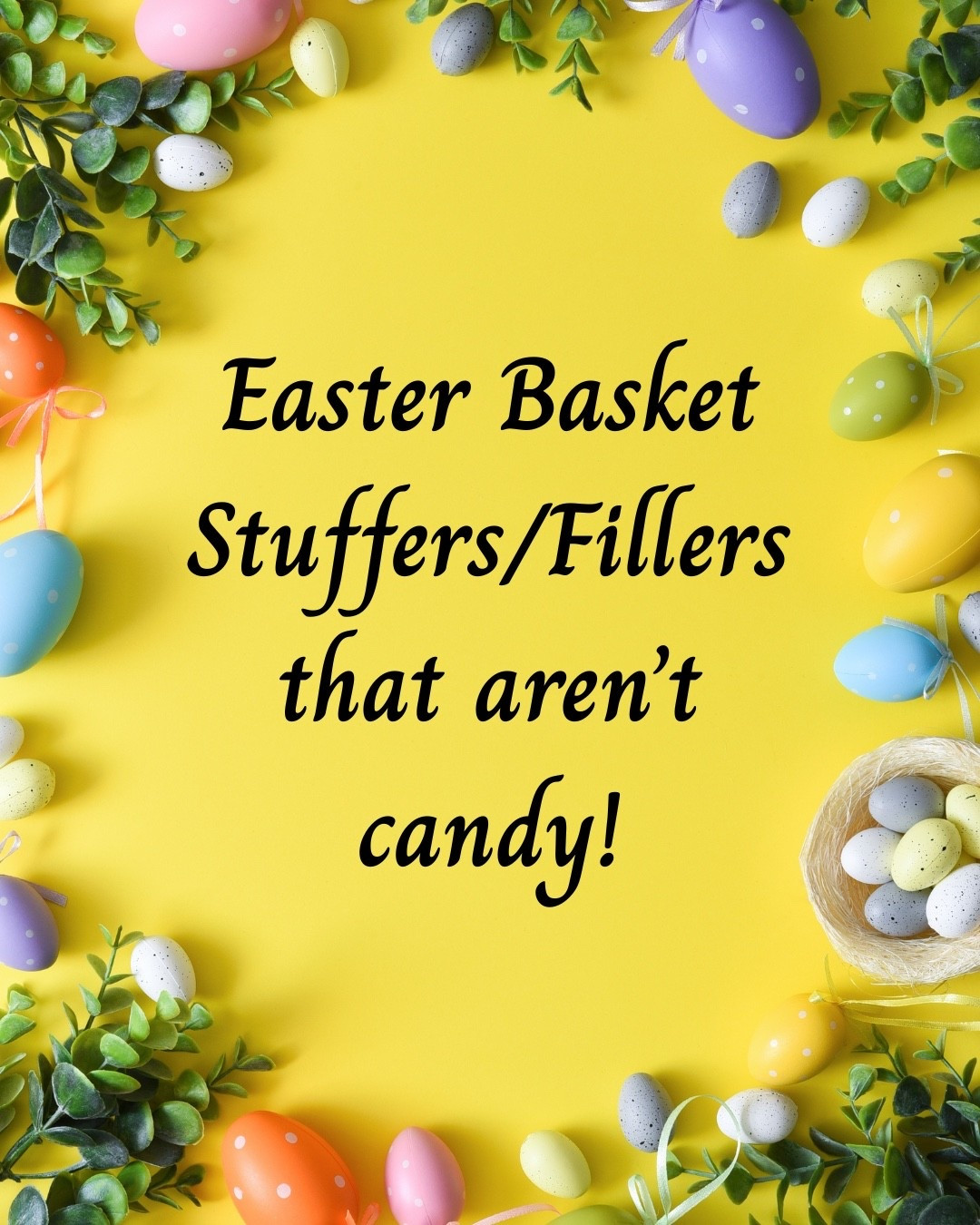 My kids always loved small presents way more than candy in their Easter baskets. It was a win-win since they got candy at their grandparent’s house so they had something to play with at home that lasted!

#LTKSeasonal #LTKKids #LTKHome