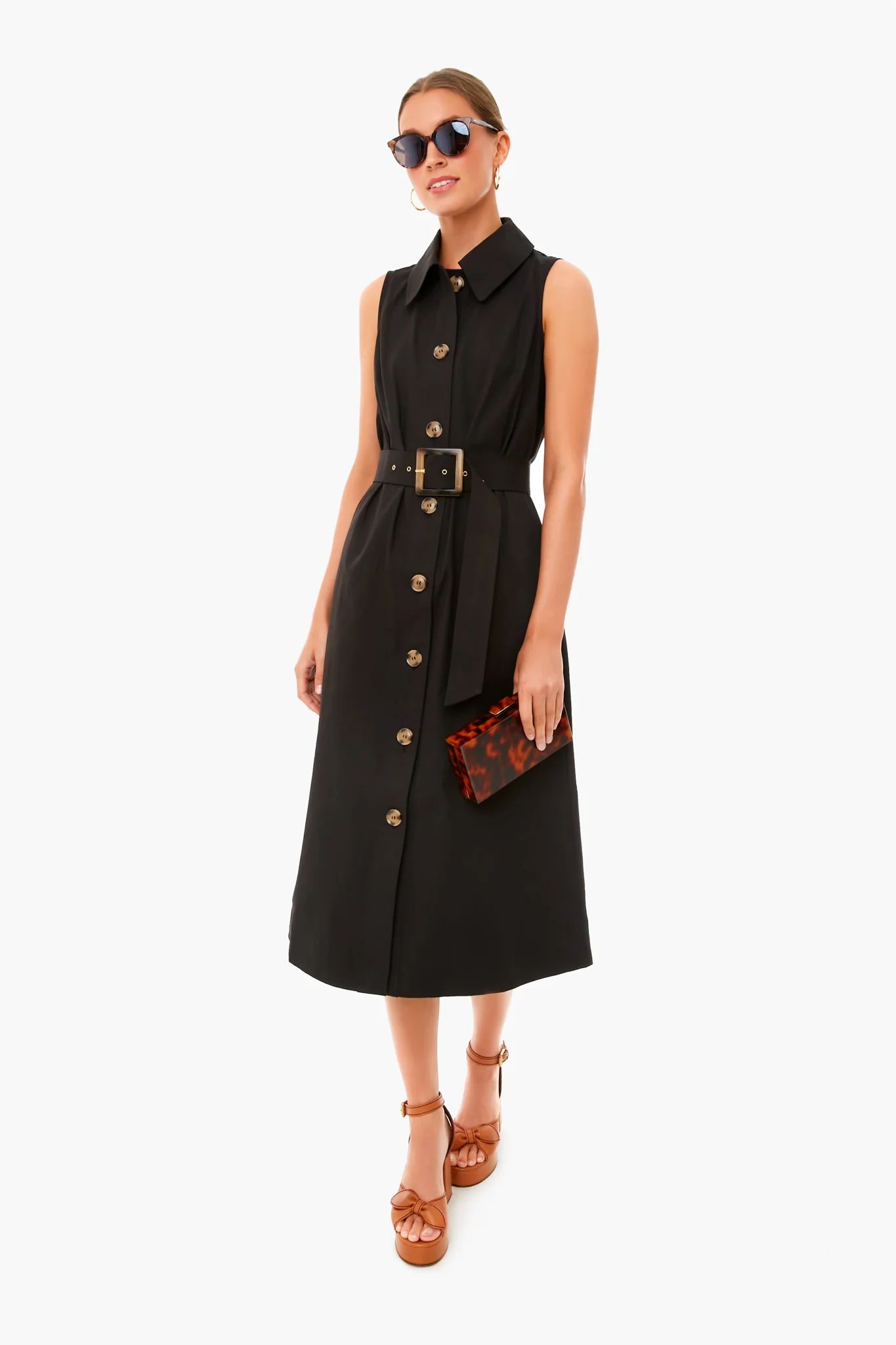 Black Sleeveless Chamberlin Dress | Tuckernuck (US)