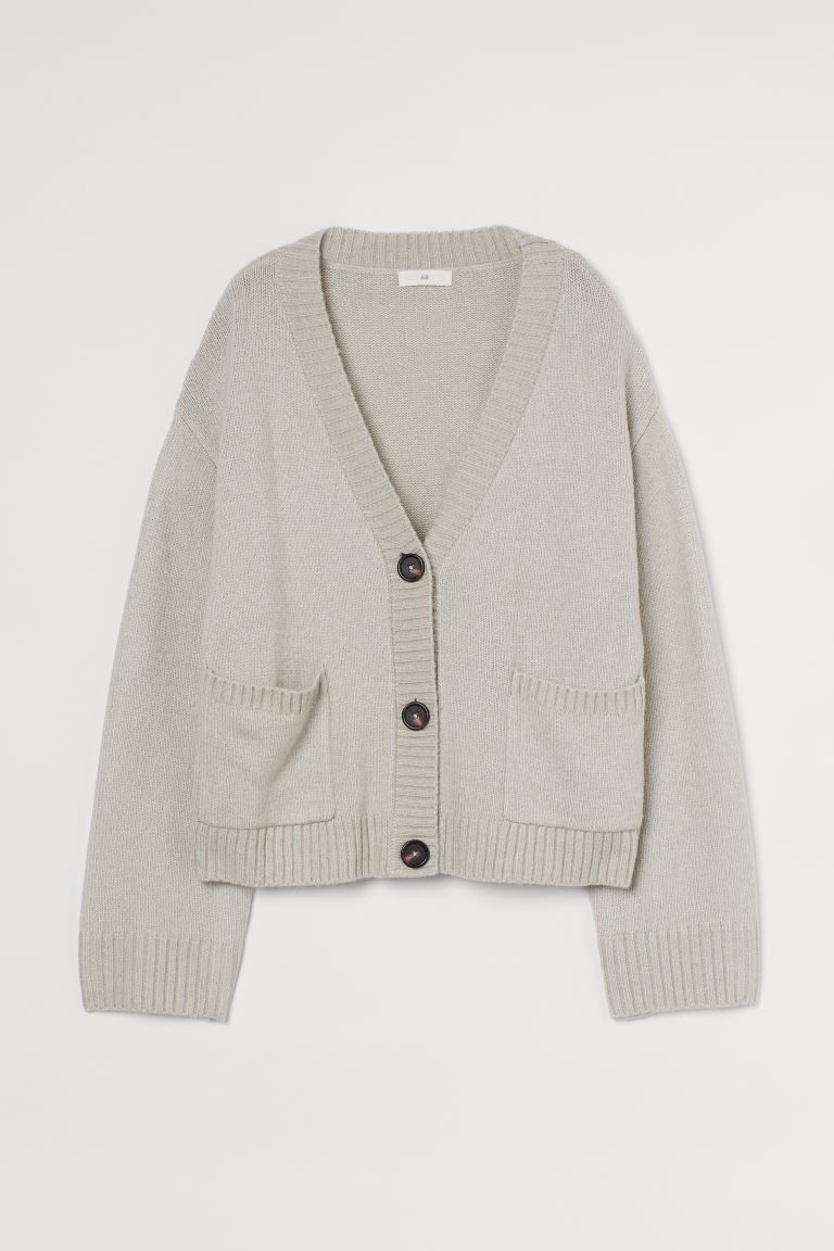 H & M - Boxy Cardigan - Green | H&M (US + CA)