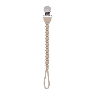 Itzy Ritzy Sweetie Beaded Strap Pacifier Clip - Toast | Target