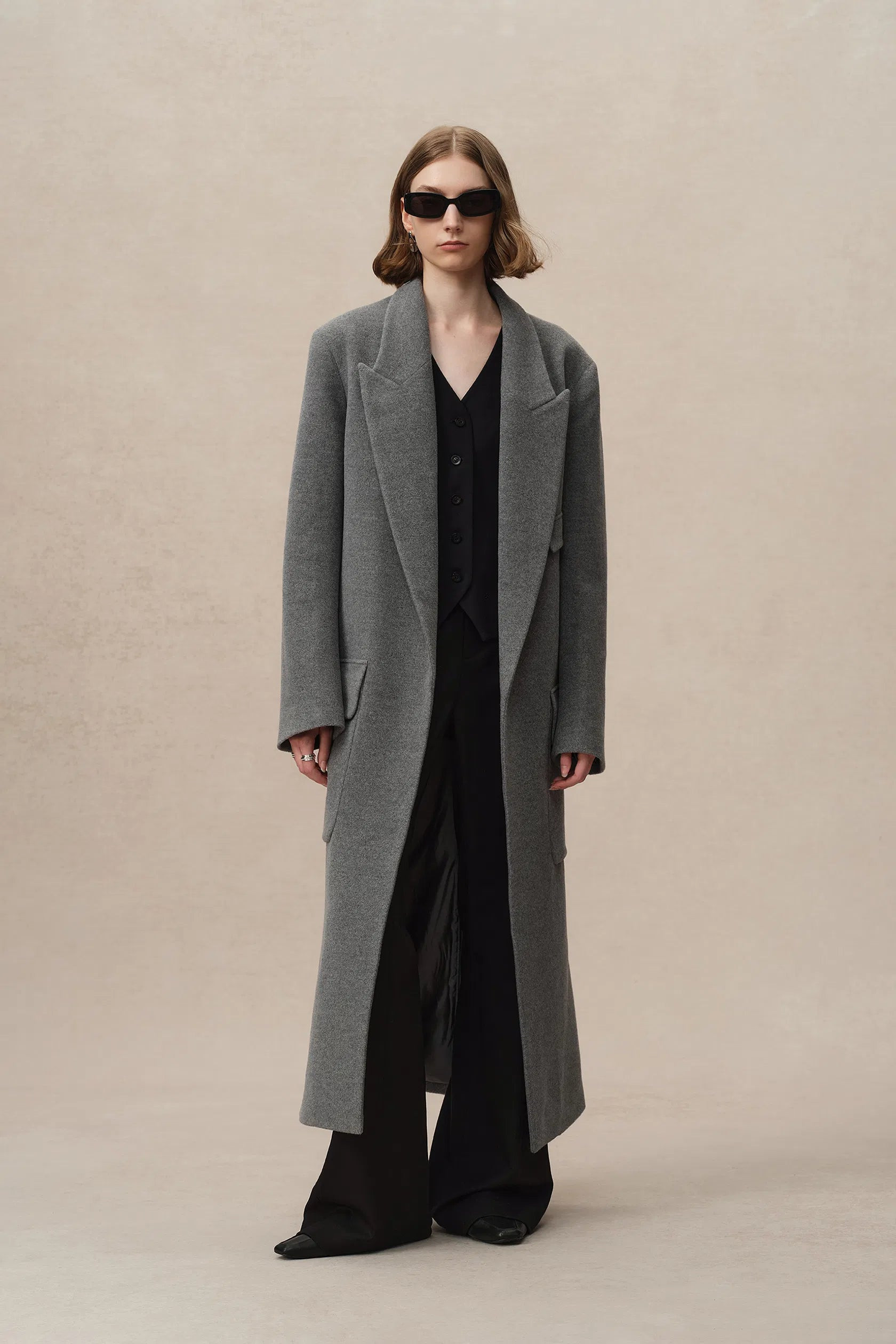 Stanley Lounge Robe Inspired Coat in Wool-Alpaca Melton | Fabrique