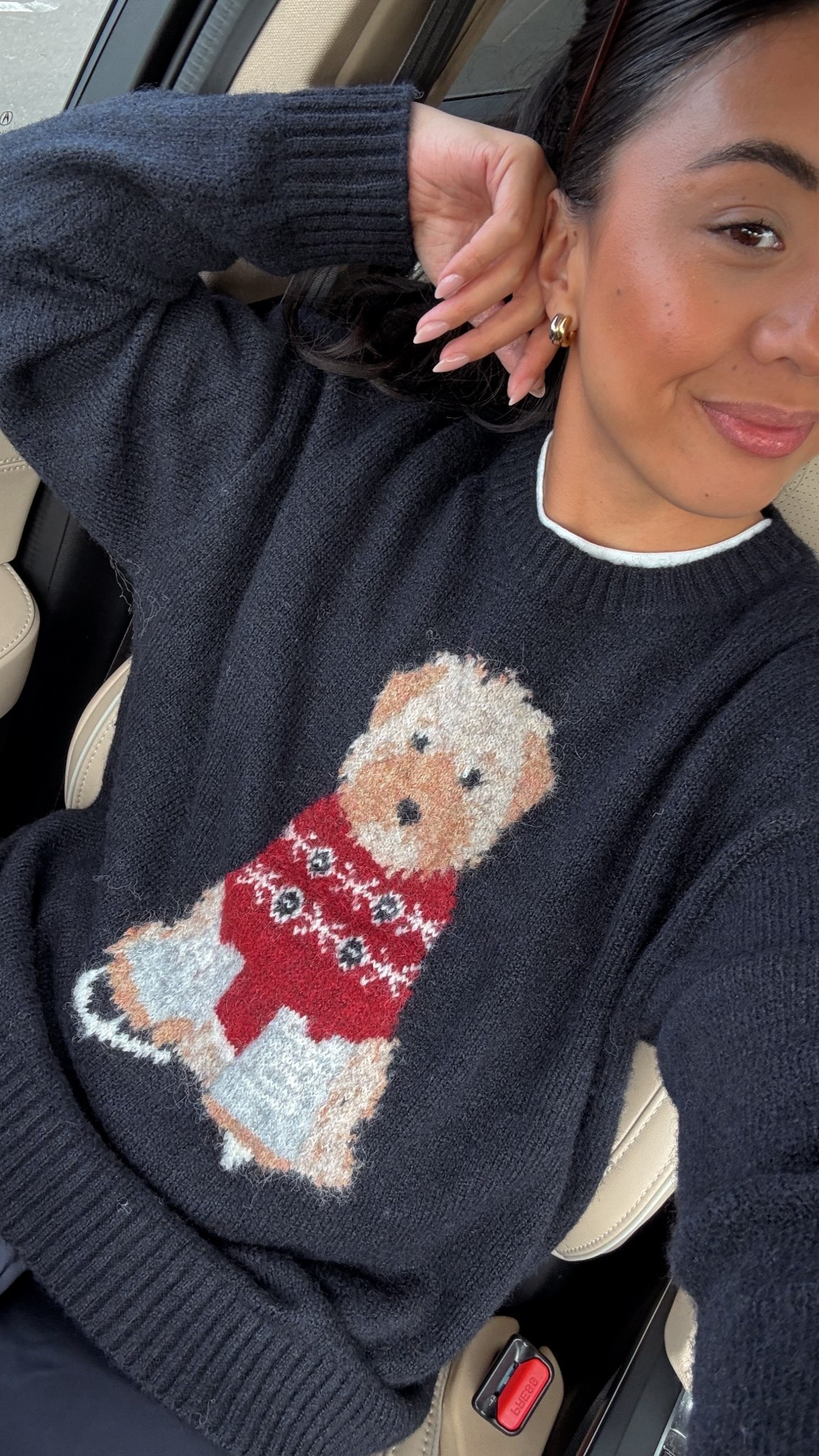 The cutest puppy sweater from Target! Wearing size M

#LTKootd #LTKHoliday #LTKFindsUnder50