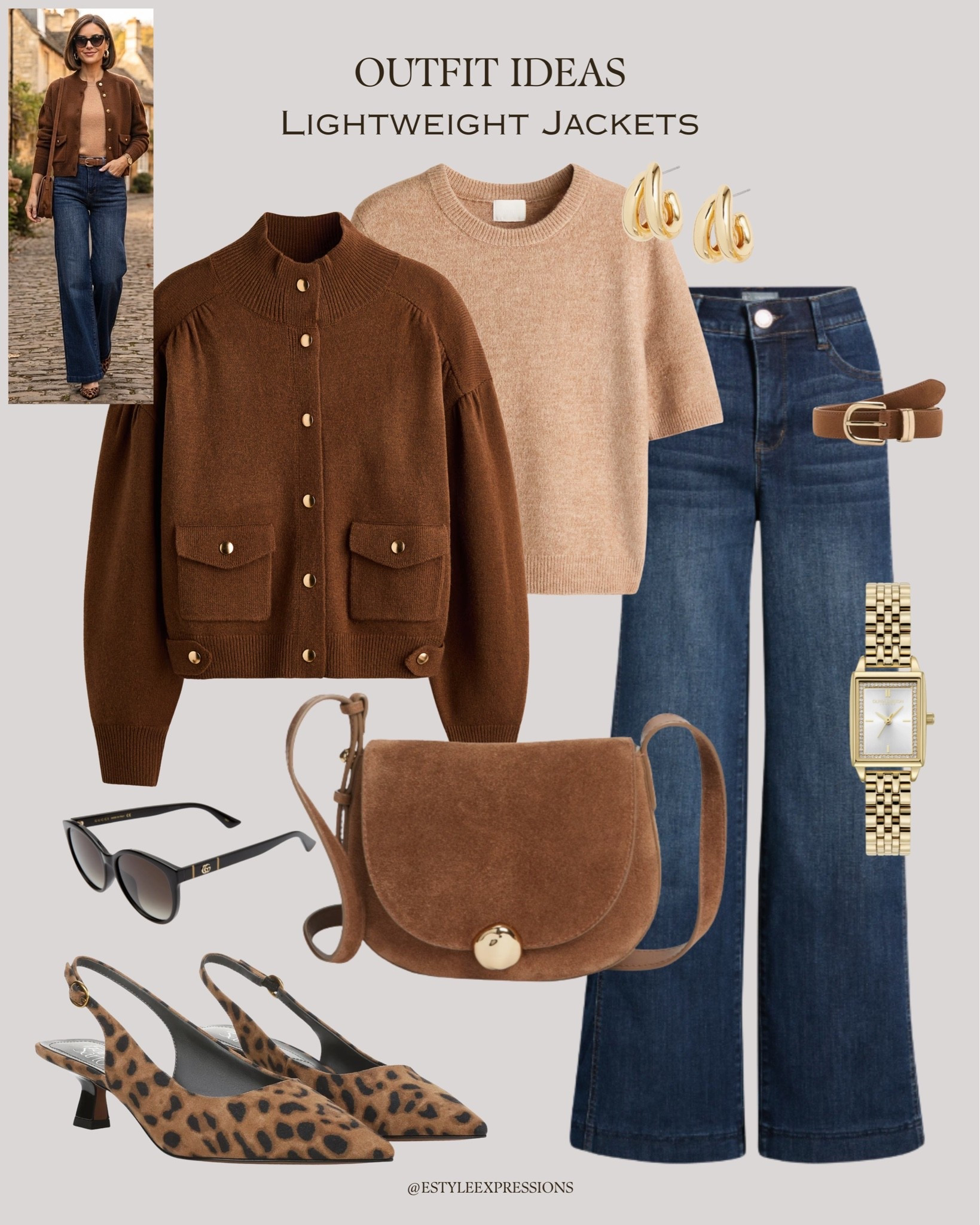 Transitional Outfits with Lightweight Jackets!✨ From cozy cardigans to funnel neck jackets and chic tweeds, these effortless layers are perfect for throwing over tees, tanks, or lightweight knits-ideal for crisp mornings and breezy evenings.🤎🍂

#LTKworkwear #LTKjeans #LTKstyletip