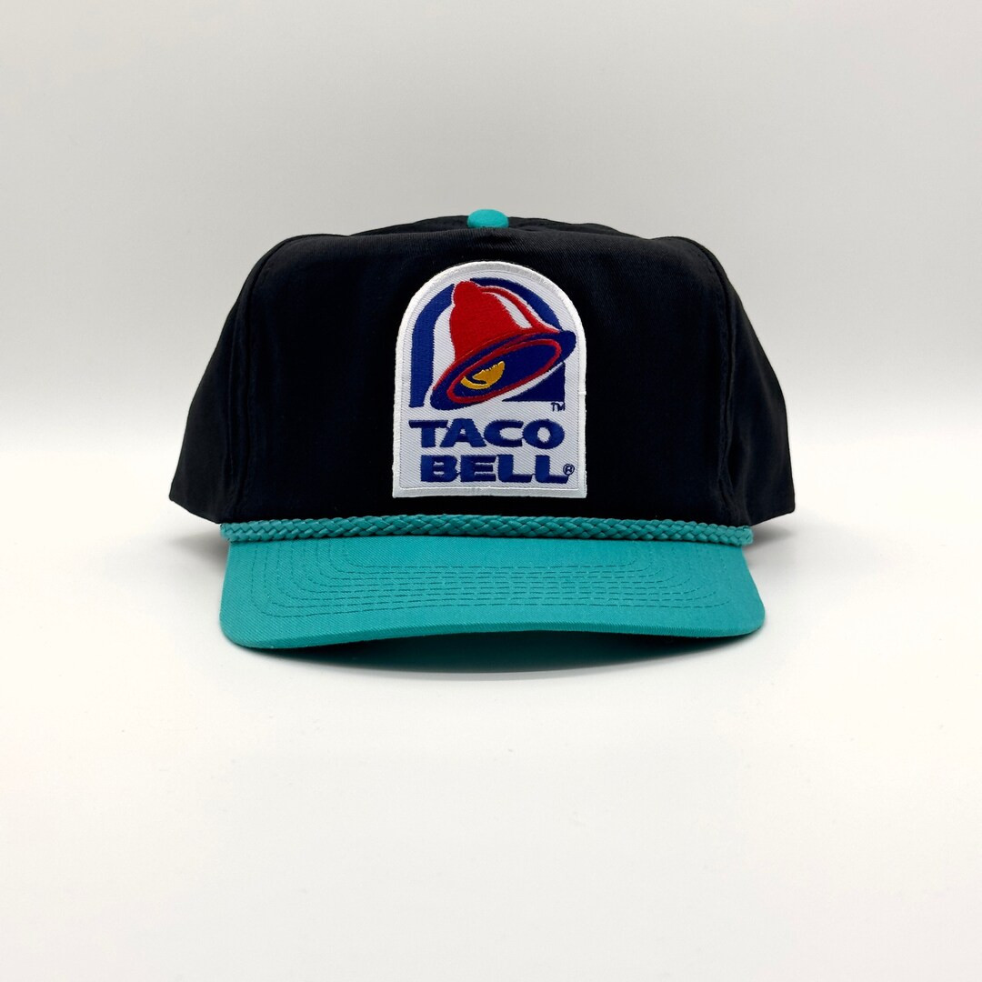 Taco Bell Hat Vintage Retro 2-Tone Black Teal Trucker Rope Snapback Cap Classic 80s 90s Baja Blas... | Etsy (US)