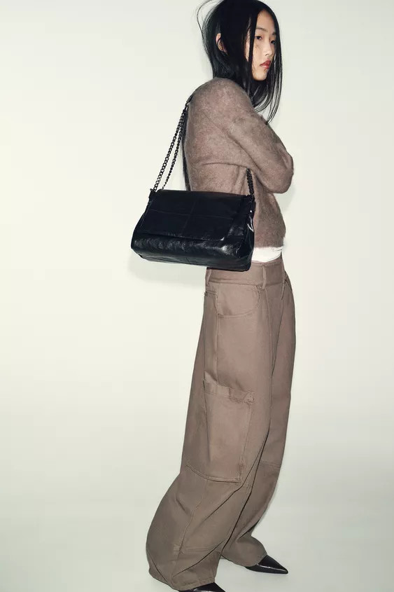 ROCK STYLE FLAP SHOULDER BAG | Zara US