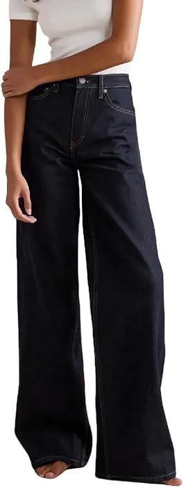 Banana Republic Women's The Icon Classic Wide-Leg Jean | Amazon (US)