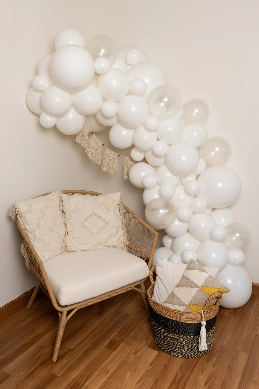 All White Everything THICK Balloon Garland Kit With White & Clear for Weddings Bridal Shower Bach... | Etsy (US)