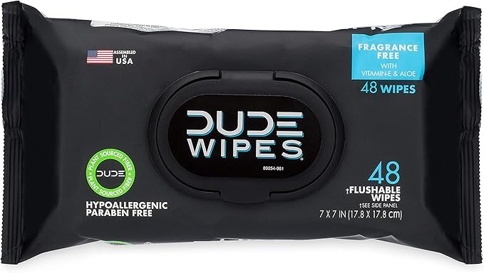 Dude Products Wipes Flushable Wipes Dispenser, Pack of 1 | Amazon (US)