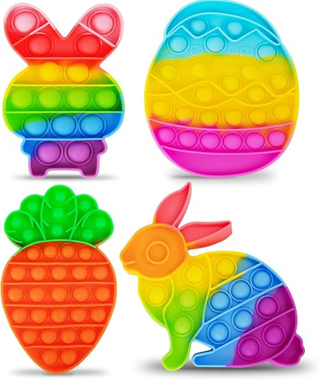 ArtCreativity Easter Pop Its - 4 Pack of Easter Popper Toys - Easter Fidget Sensory Toys for Todd... | Amazon (US)