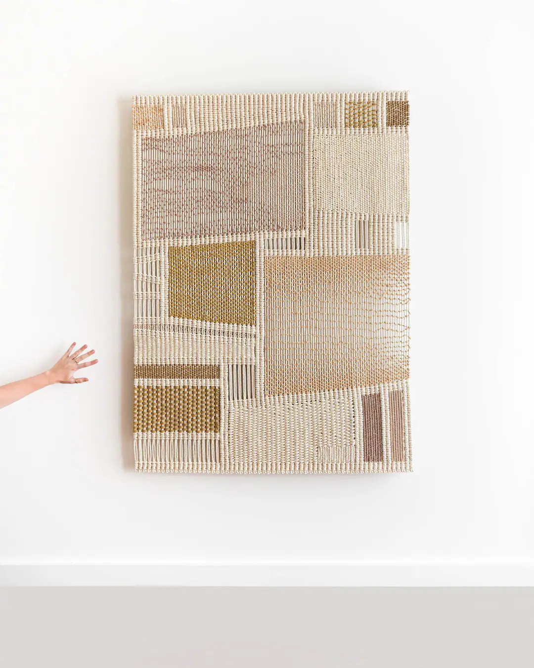 39"x53" Macrame Wall Hanging, Woven Tapestry, Contemporary Weaving, Large Fiber Art, Textile Art,... | Etsy (US)