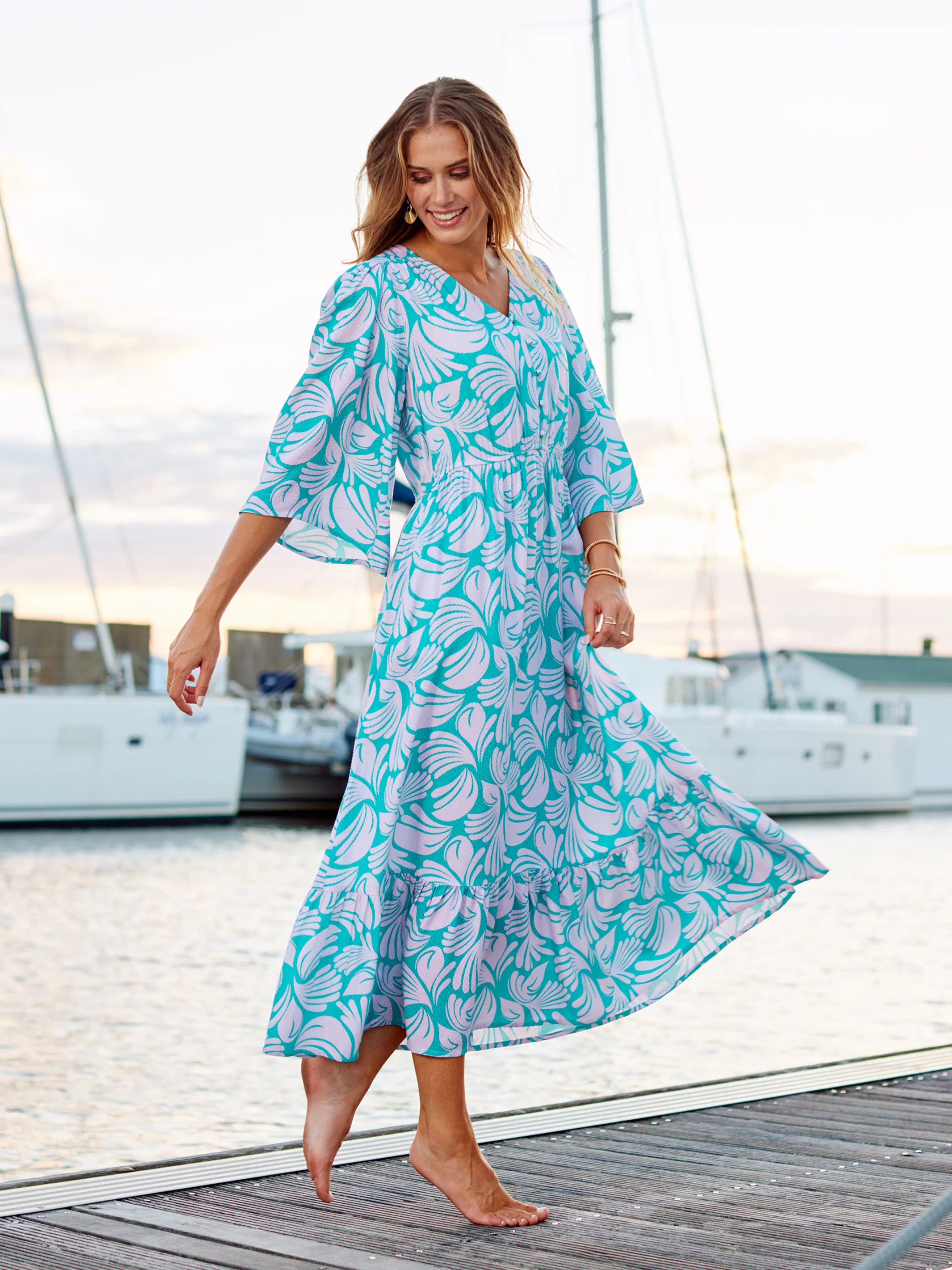 Melissa Dress | Sail Away Pink | Mary Square